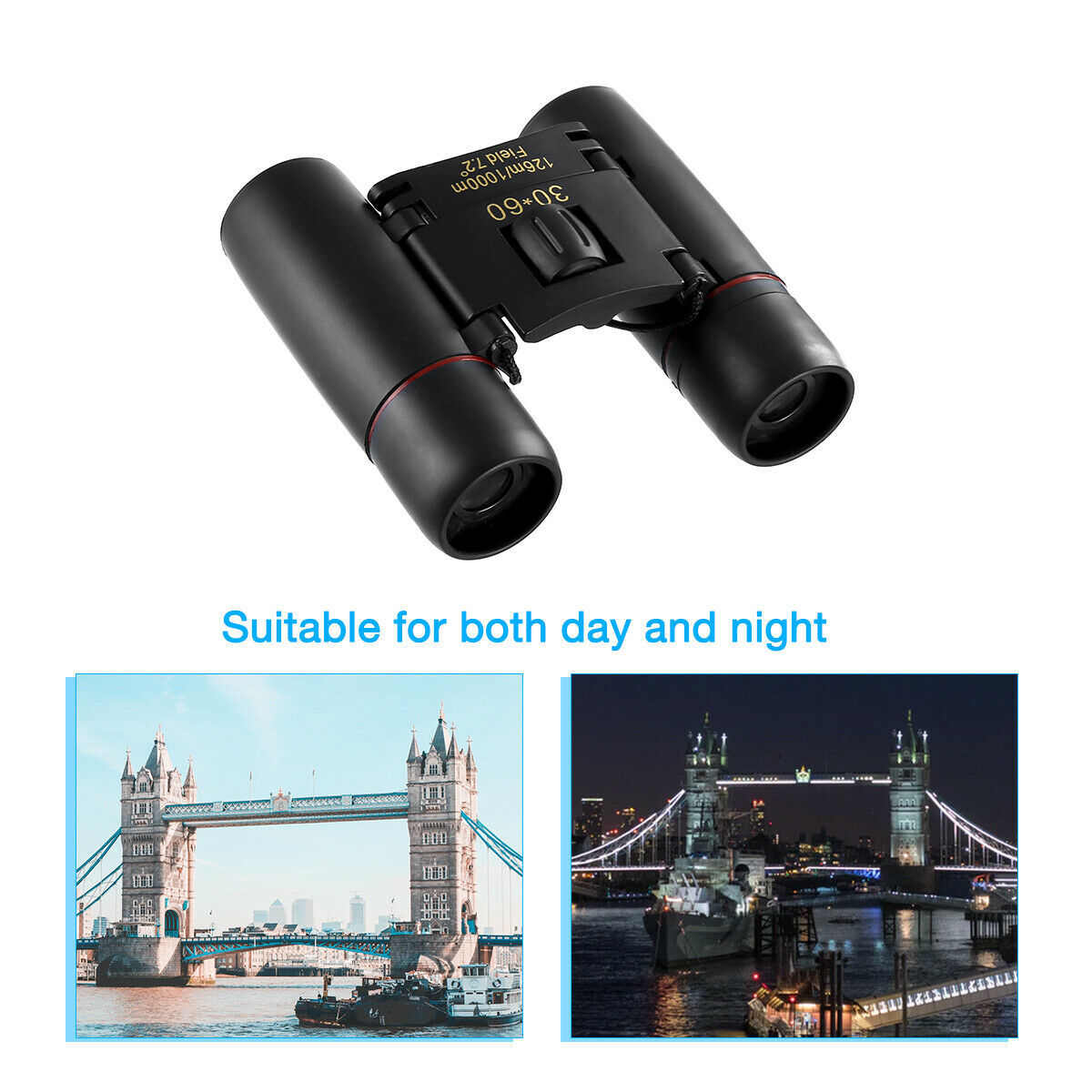 Compact 30x60 Zoom Binoculars for Hiking & Bird Watching - Image 5