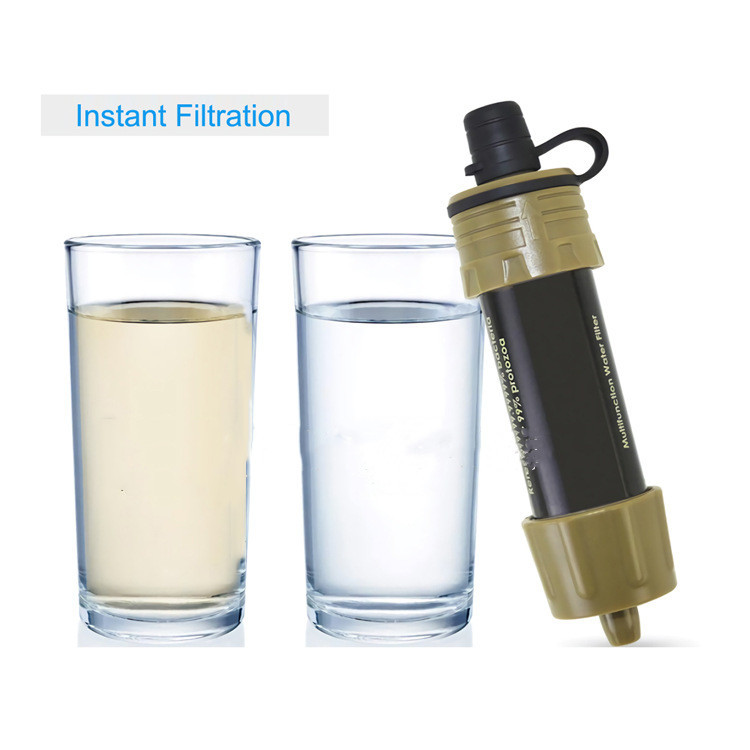 Mini Emergency Water Filter Straw for Hiking & Survival