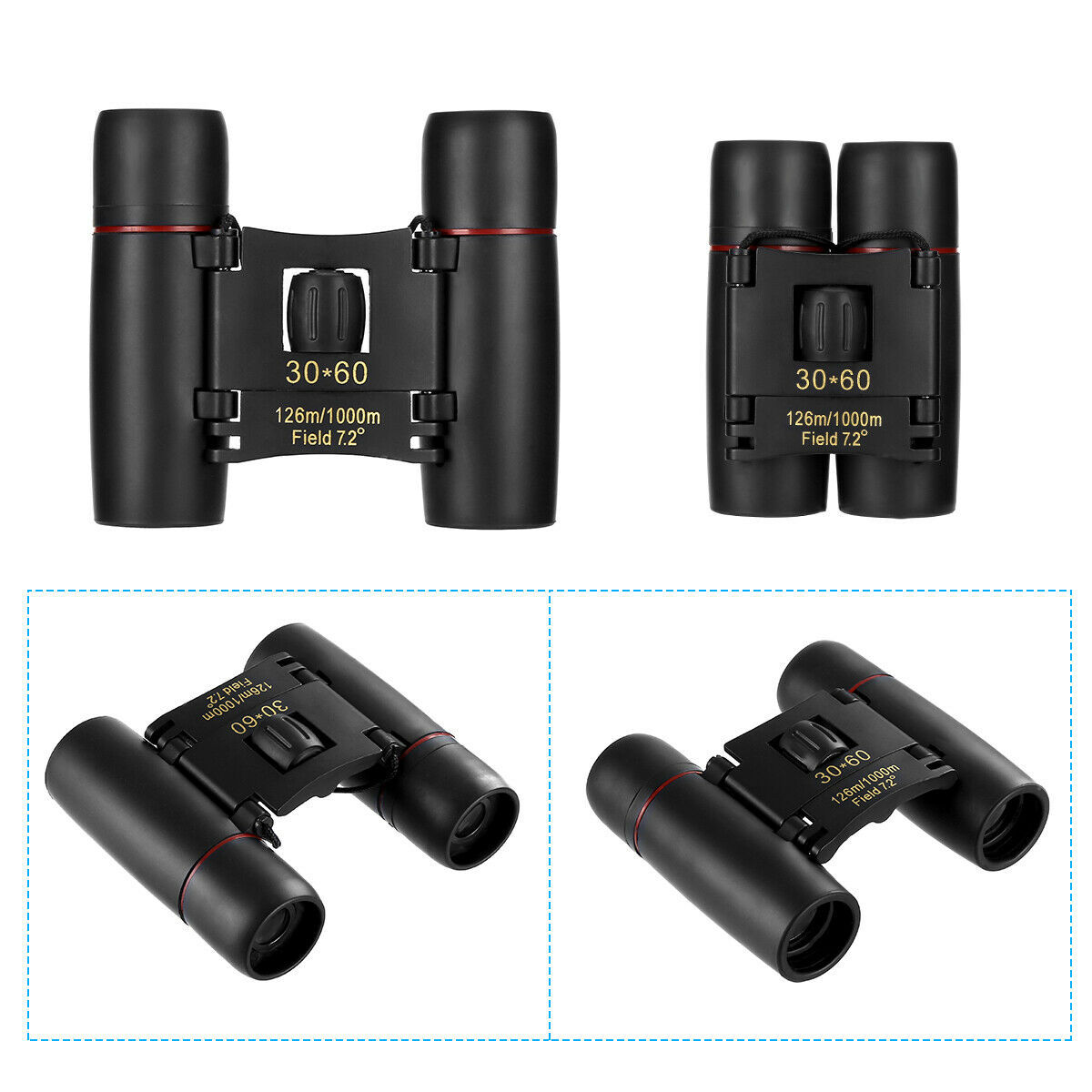 Compact 30x60 Zoom Binoculars for Hiking & Bird Watching - Image 2